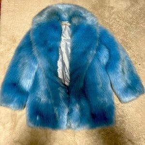 Faux blue coat